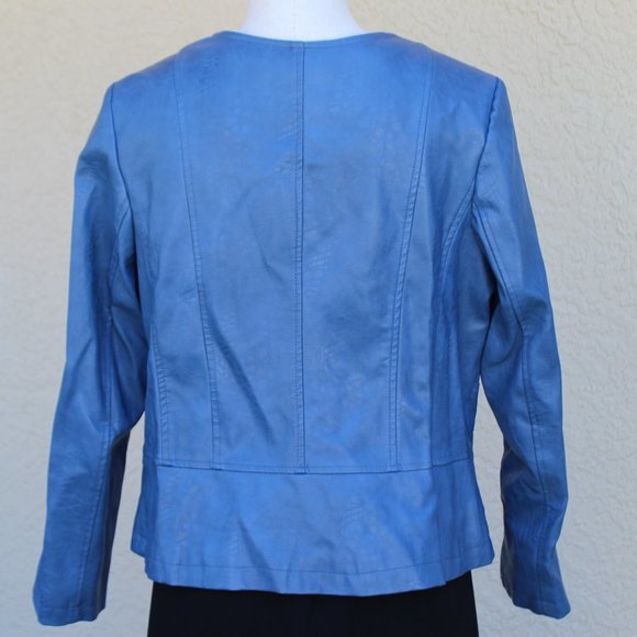 Alfani Women's Faux Leather Biker Moto Jacket - Picture 3 of 8